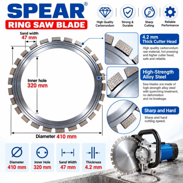 SPEAR Ring Saw Blade – 410mm, 4.2mm Thickness - Image 2